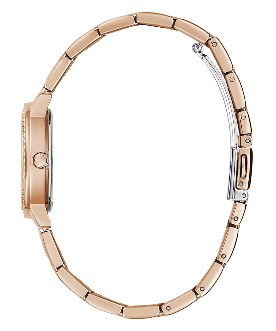 Orologio Donna Guess Quarzo Solo Tempo Zirconi Acciaio Rosè GW0468L3