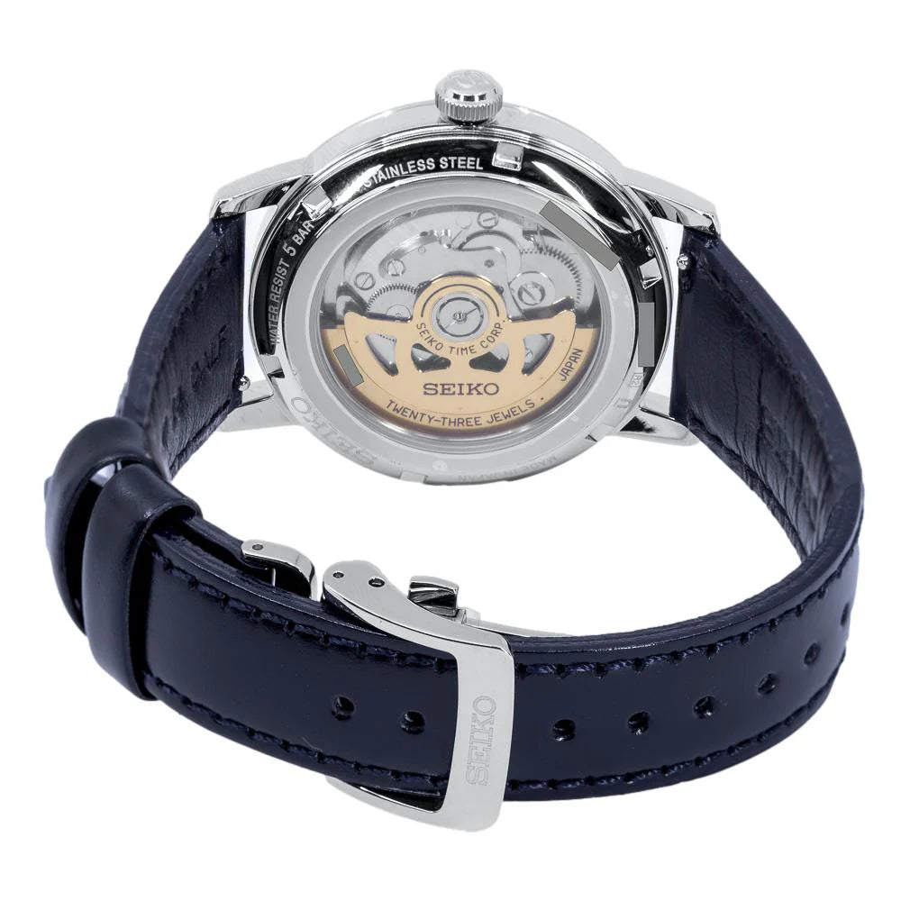 Orologio Uomo Seiko Automatico Presage Blu Cocktail Time SRPE43J1