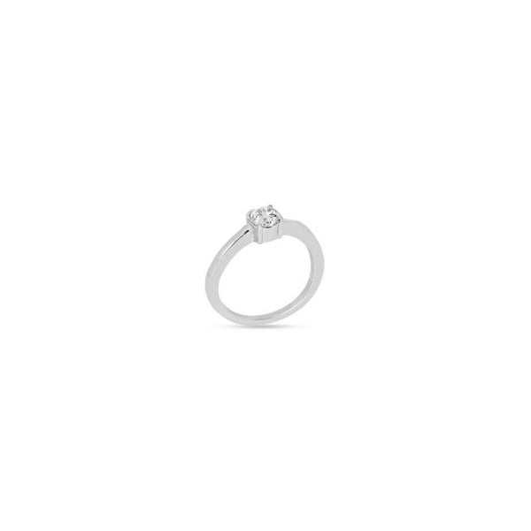 Anello Donna Liu Jo Acciaio Solitario Punto Luce Zircone Brillante LJ2572M18