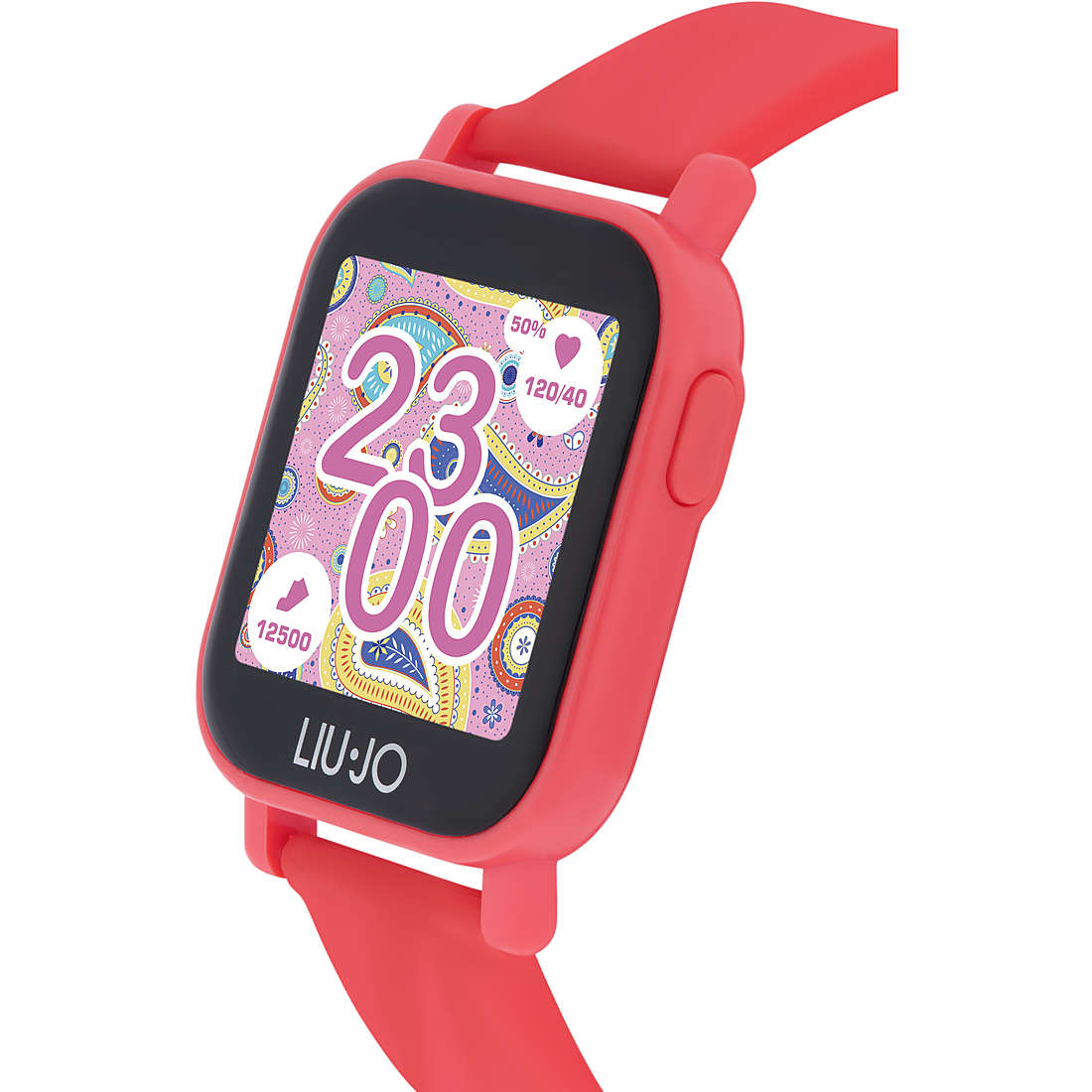 Orologio Liu Jo Donna Smartwatch Cinturino Cassa Gomma Corallo SWLJ031