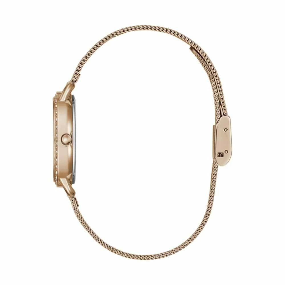 Orologio Donna Guess Quarzo Solo Tempo Acciaio Rosè Maglia Milano Zirconi GW0287L3