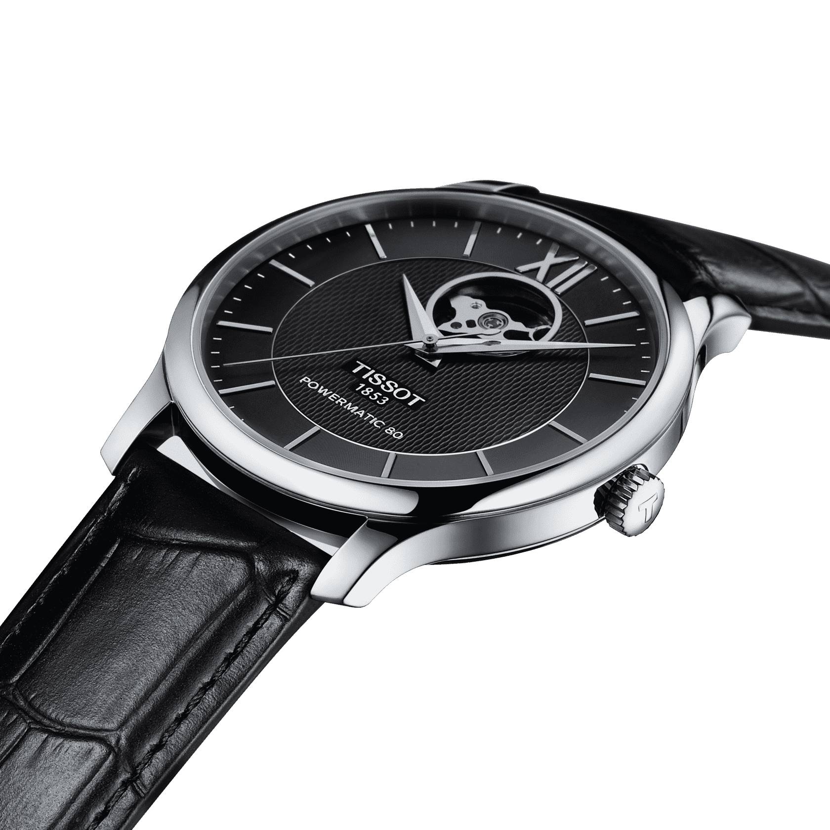 Orologio Uomo automatico Tradition Powermatic 80 Open Heart