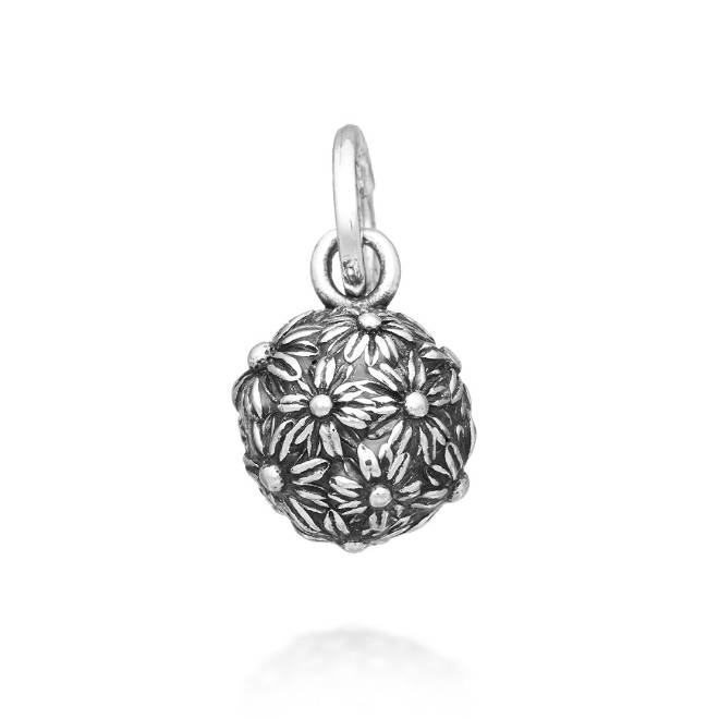 Charm Donna Giovanni Raspini Argento 925 Boule Margherite Realizzato A Mano 11610