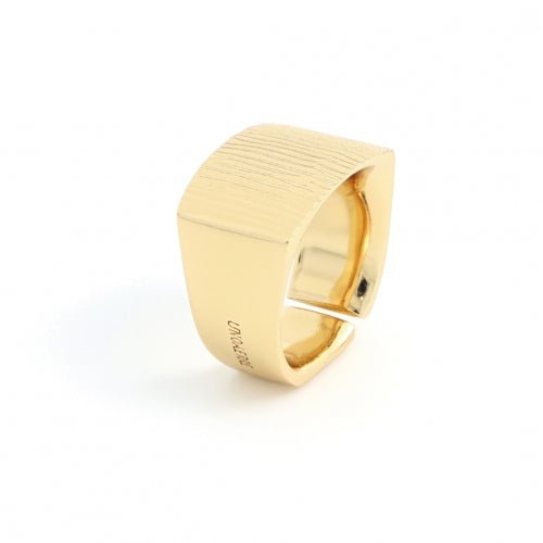 Anello Donna Unoaerre Bronzo Geometrico Fascia Dorata 512213
