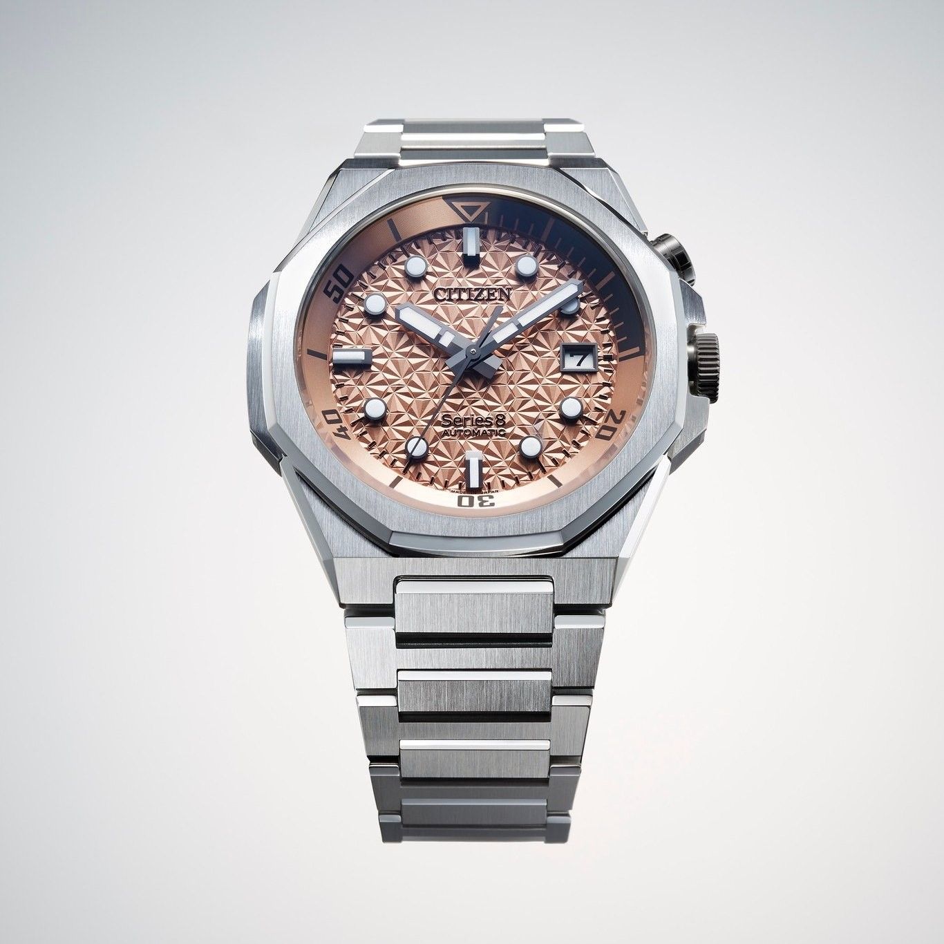 Orologio Uomo Citizen Serie 8 Automatico Edizione Limitata Salmone NB6066-51W