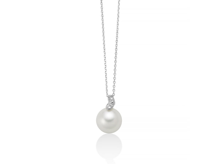 Collana Donna Miluna Oro 9 KT Perla 7,5-8 mm Diamante 0.99 ct PCL6729X