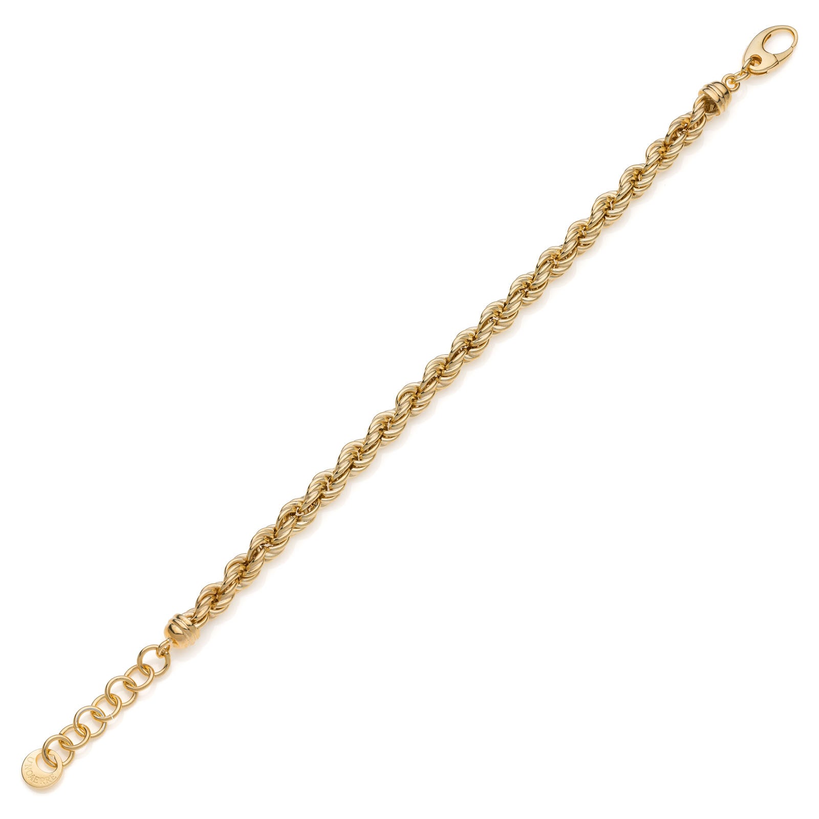 Bracciale Donna Unoaerre Argento 925 Dorato Maglia Funetta Corda 551001