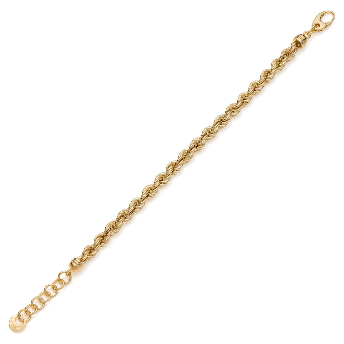 Bracciale Donna Unoaerre Argento 925 Dorato Maglia Funetta Corda 551001