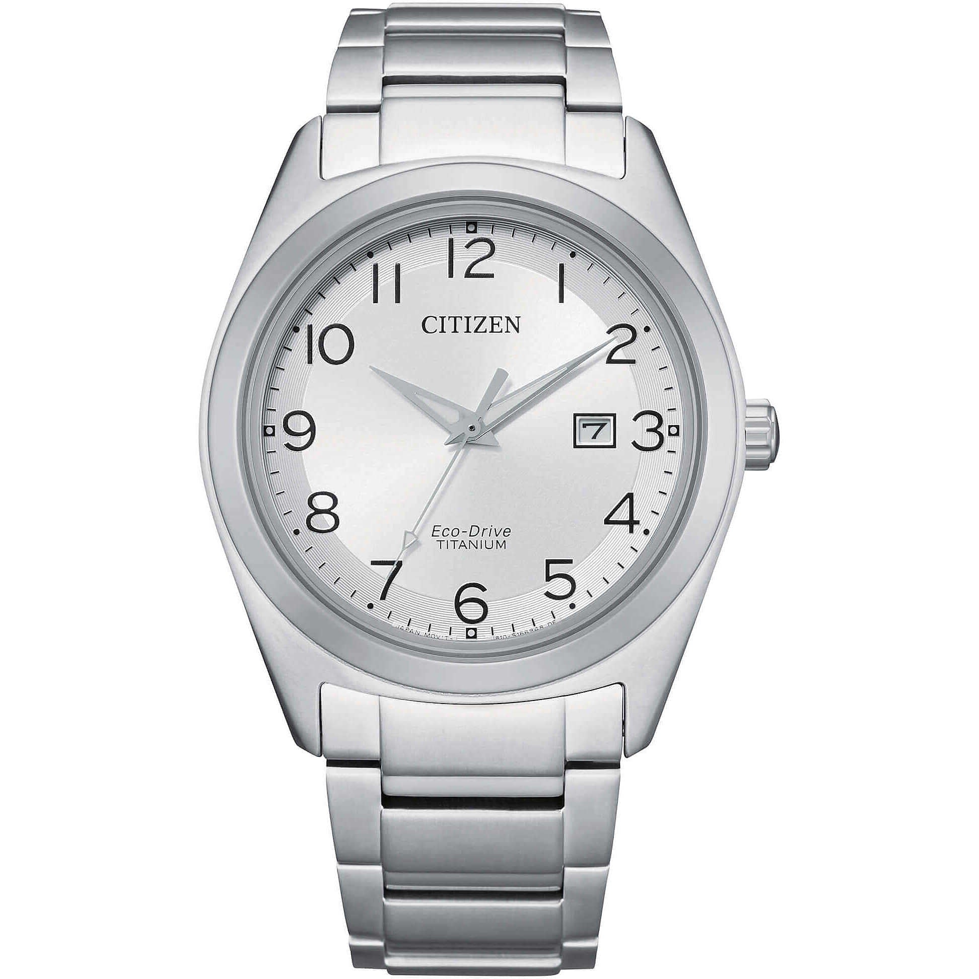 Orologio Uomo Titanio CITIZEN 41mm Eco Drive Data Solo Tempo Quarzo AW1640-83A