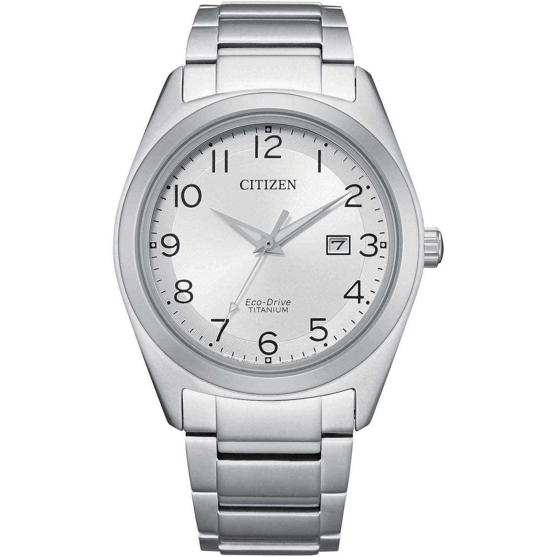 Orologio Uomo Titanio CITIZEN 41mm Eco Drive Data Solo Tempo Quarzo AW1640-83A