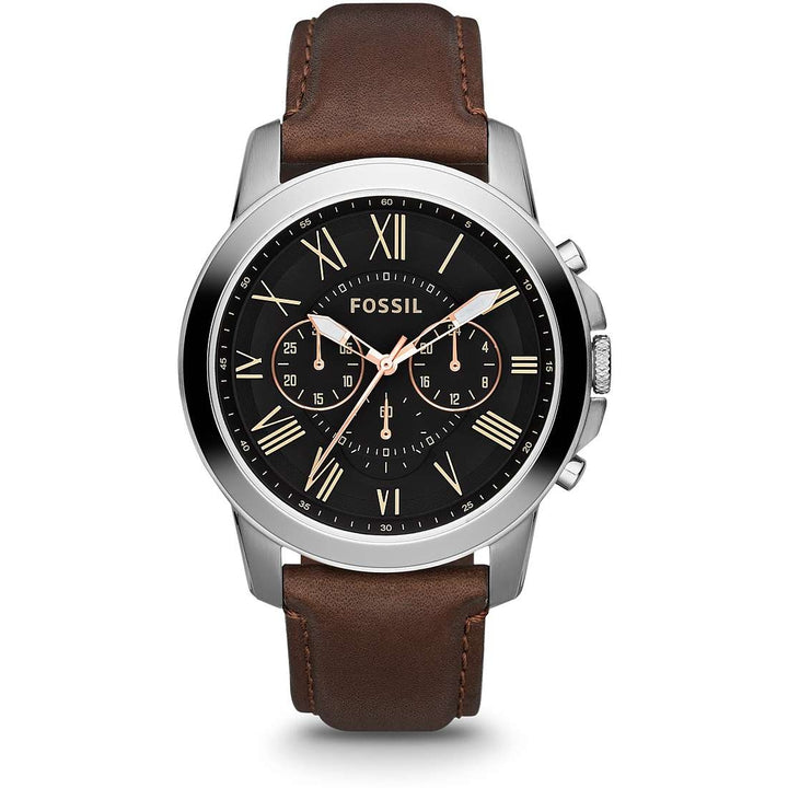 Orologio Uomo Acciaio Fossil Solo Tempo Grant FS4813