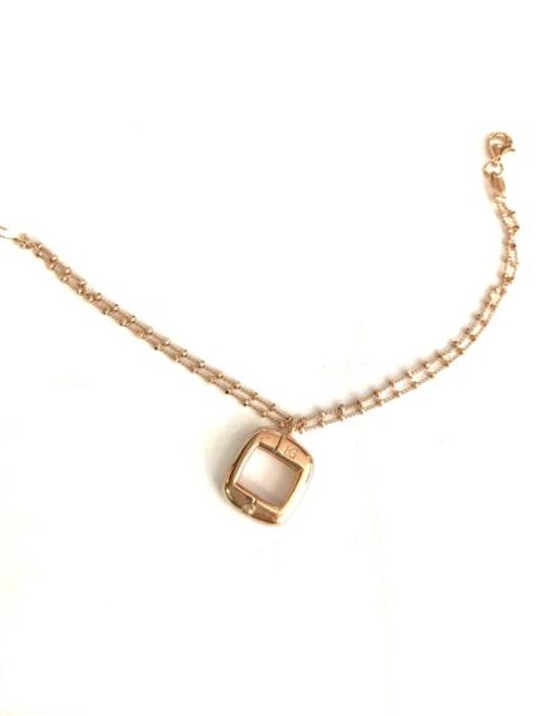 Bracciale Donna Eleonora Giordani Argento 925 Rosé Componibile Con Simbolo O Iniziale EGBR43