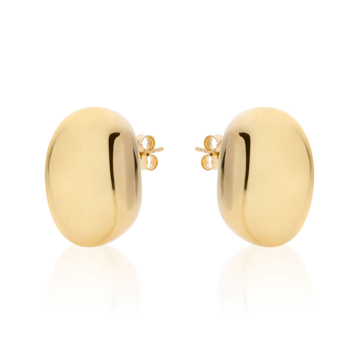 Orecchini Donna Unoaerre Argento Dorato Lucido Goccia Boule A Lobo 557194