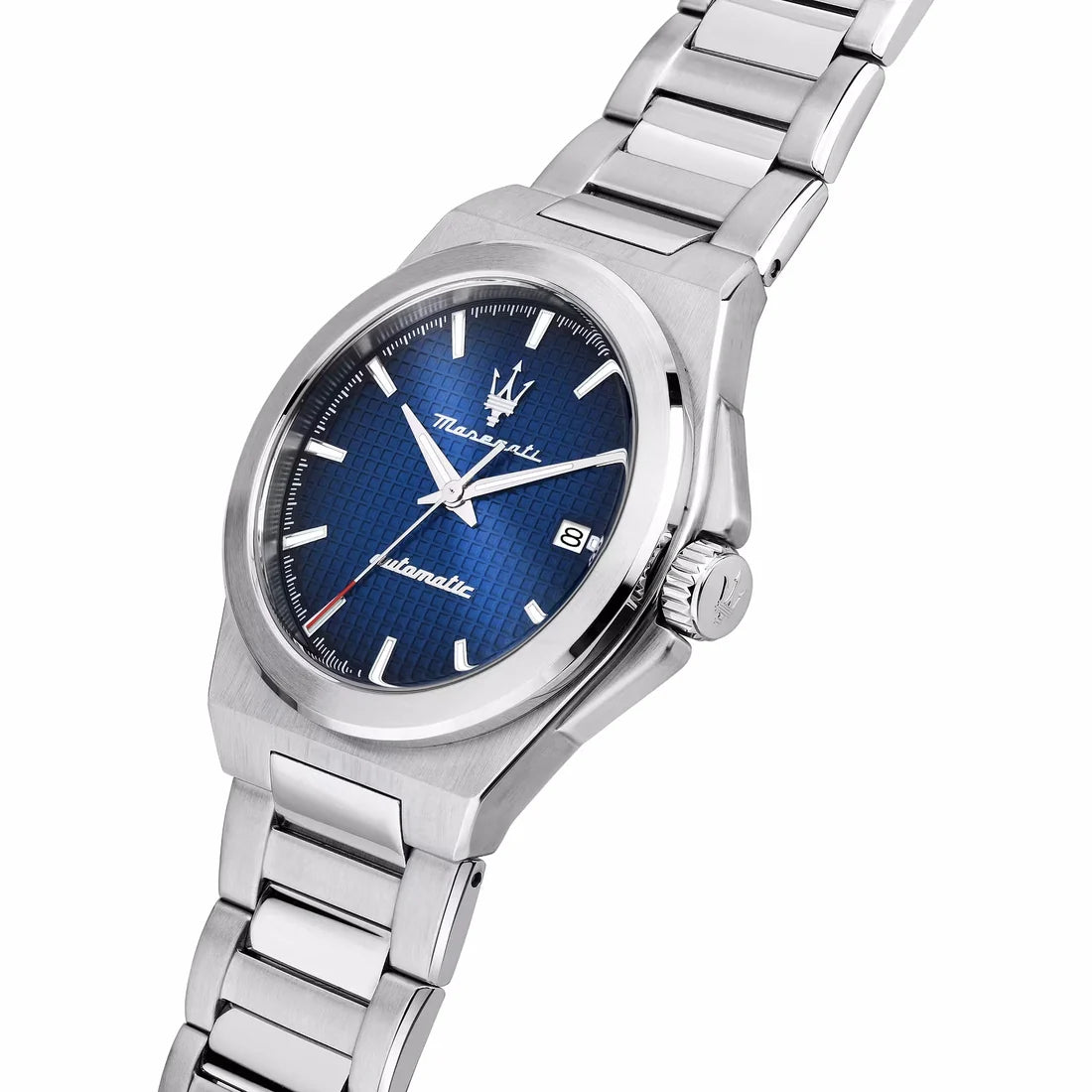 Orologio Uomo Maserati Acciaio Lucido Automatico Blu Data R8823153001