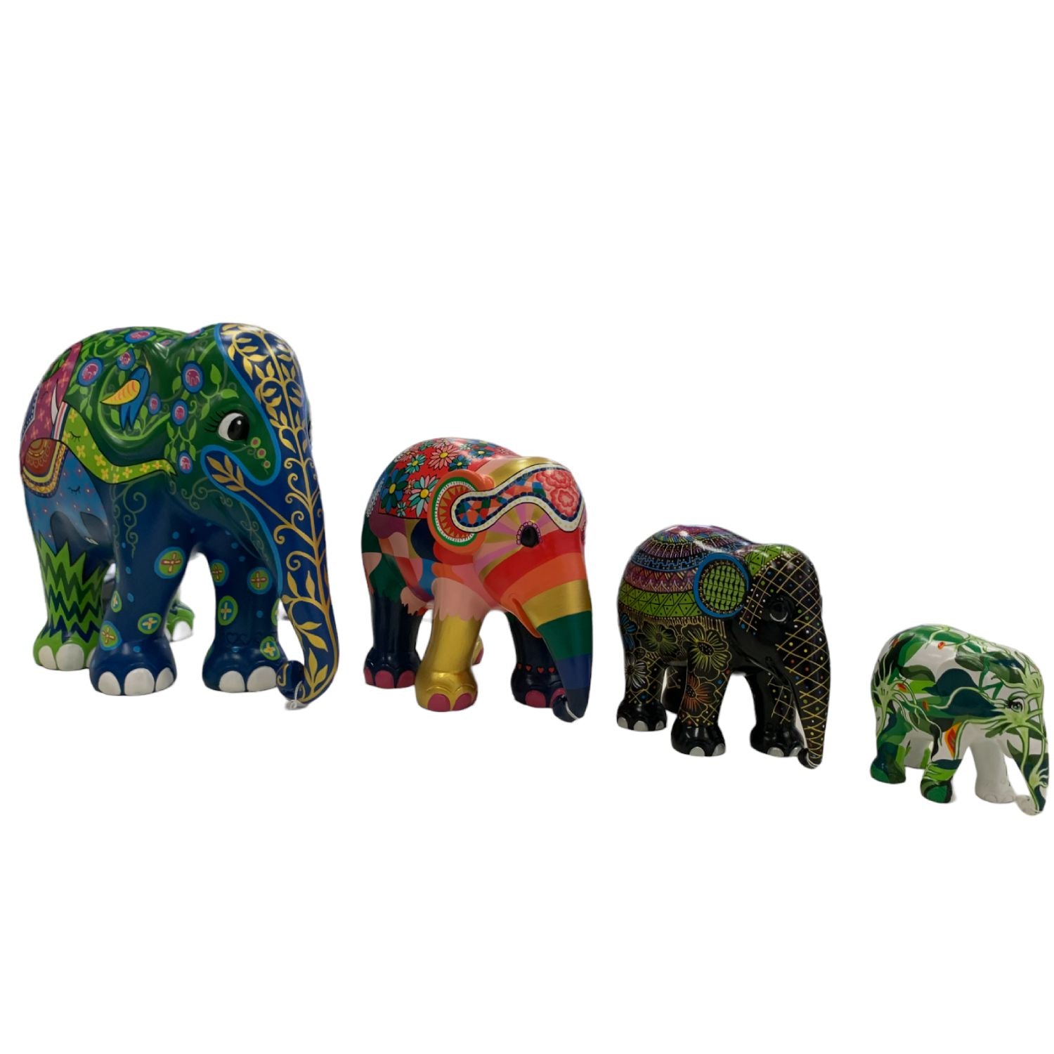 Scultura Elefante Onlylux  The Third Eye 20 Cm Resina Dipinto A Mano 8858831273122