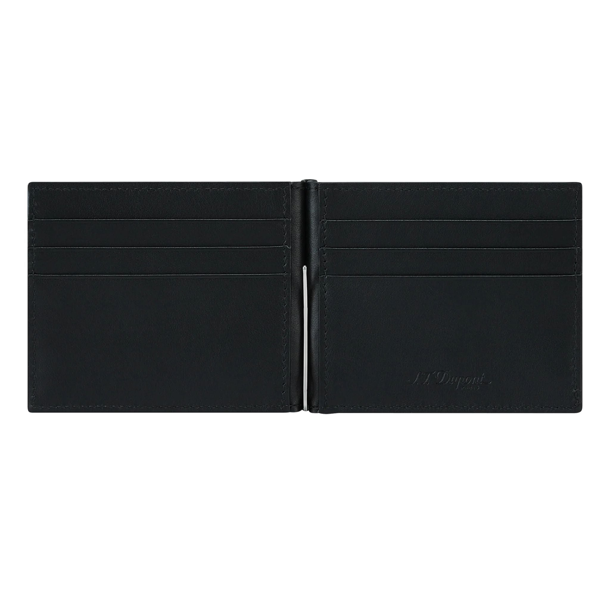 Portafoglio Uomo Dupont Pelle Nero Ferma Soldi 6 Carte Logato 161115