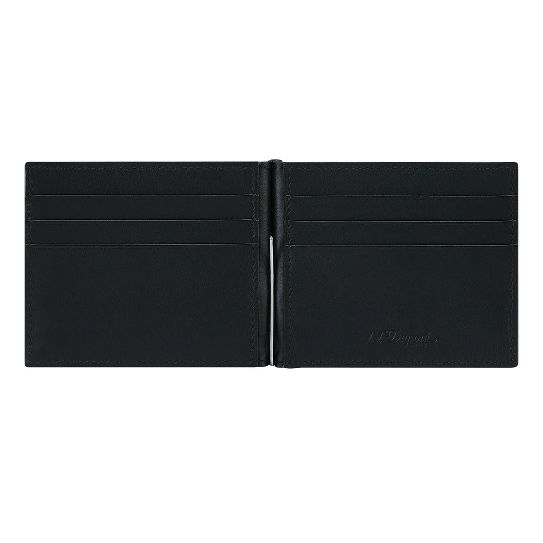 Portafoglio Uomo Dupont Pelle Nero Ferma Soldi 6 Carte Logato 161115
