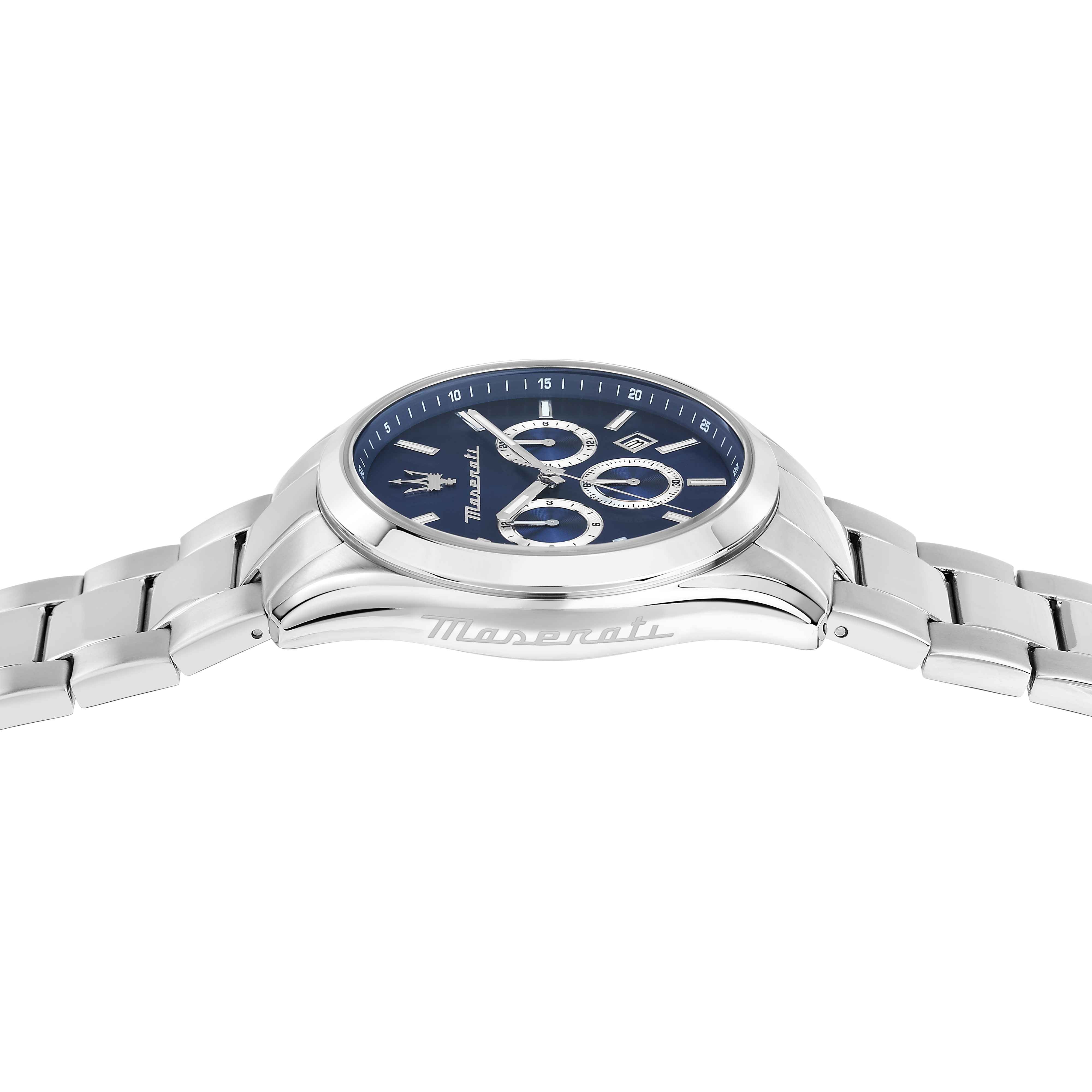 Orologio Uomo Maserati Acciaio Lucido Quarzo Cronografo Blu Data R8853151005