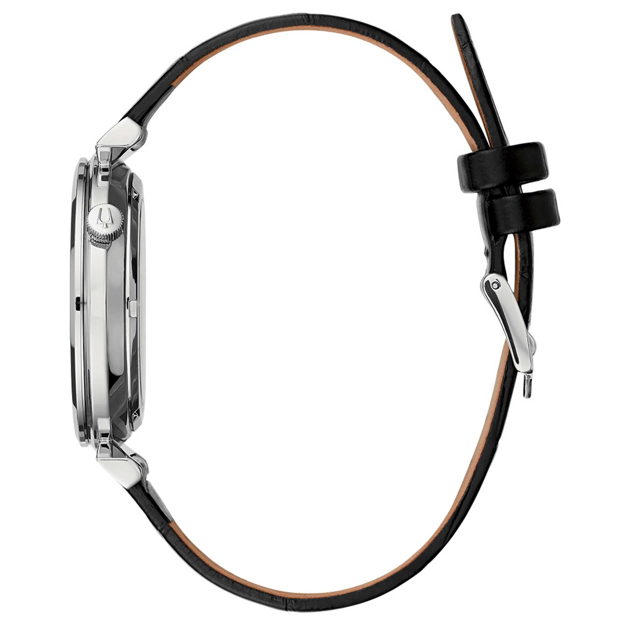 Orologio Uomo Bulova Automatico Regatta Skelethon Acciaio Open Heart Nero 96A234