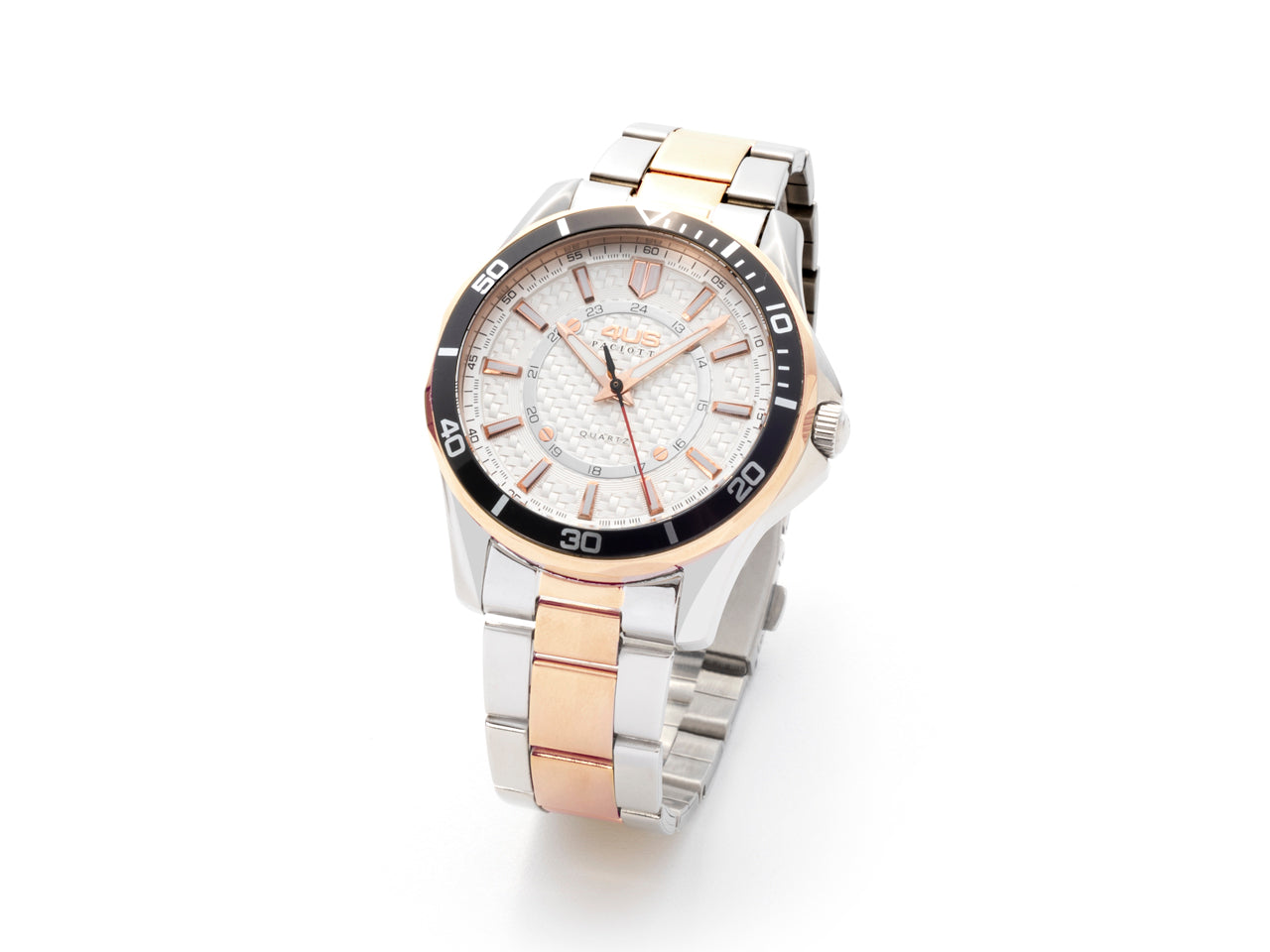 Orologio Uomo 4US Cesare Paciotti Acciaio Rosè Bianco Quarzo T4LS355