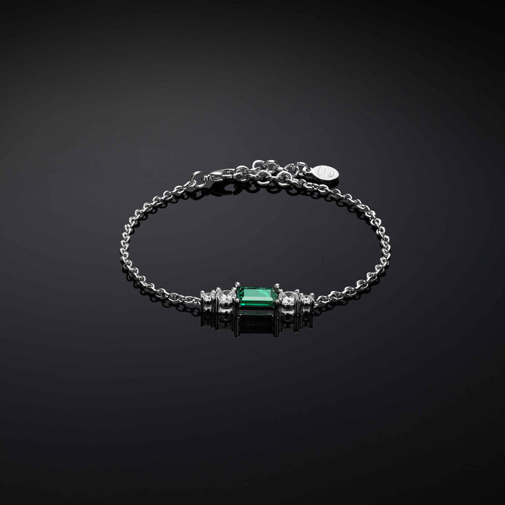 Bracciale Donna Chiara Ferragni Acciaio Zircone Verde e Bianchi J19AWJ20