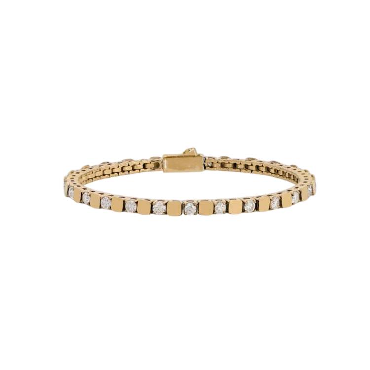 Bracciale Uomo John Richmond Tennis Titanio Brillanti Bianchi Gold IP JRTM30GW