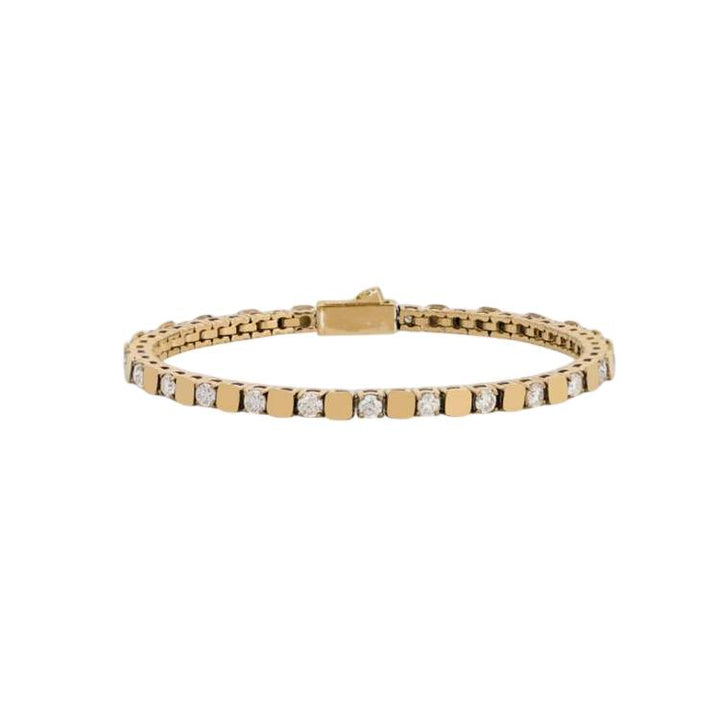 Bracciale Uomo John Richmond Tennis Titanio Brillanti Bianchi Gold IP JRTM30GW