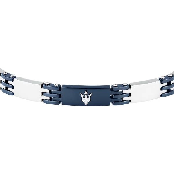 Bracciale Uomo Maserati Acciaio Ceramica Blu JM426ATZ104