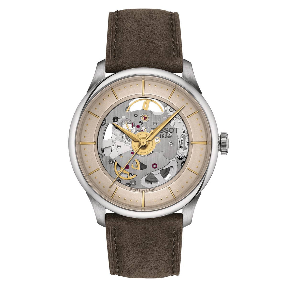 Orologio Uomo Tissot Chemin Des Tourelles Scheletrato Powermatic 80 T1398361626100