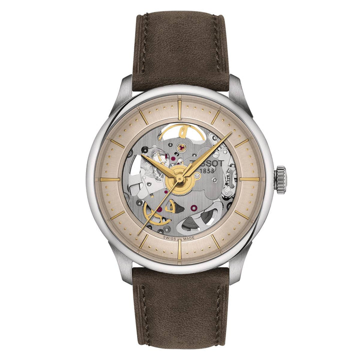 Orologio Uomo Tissot Chemin Des Tourelles Scheletrato Powermatic 80 T1398361626100