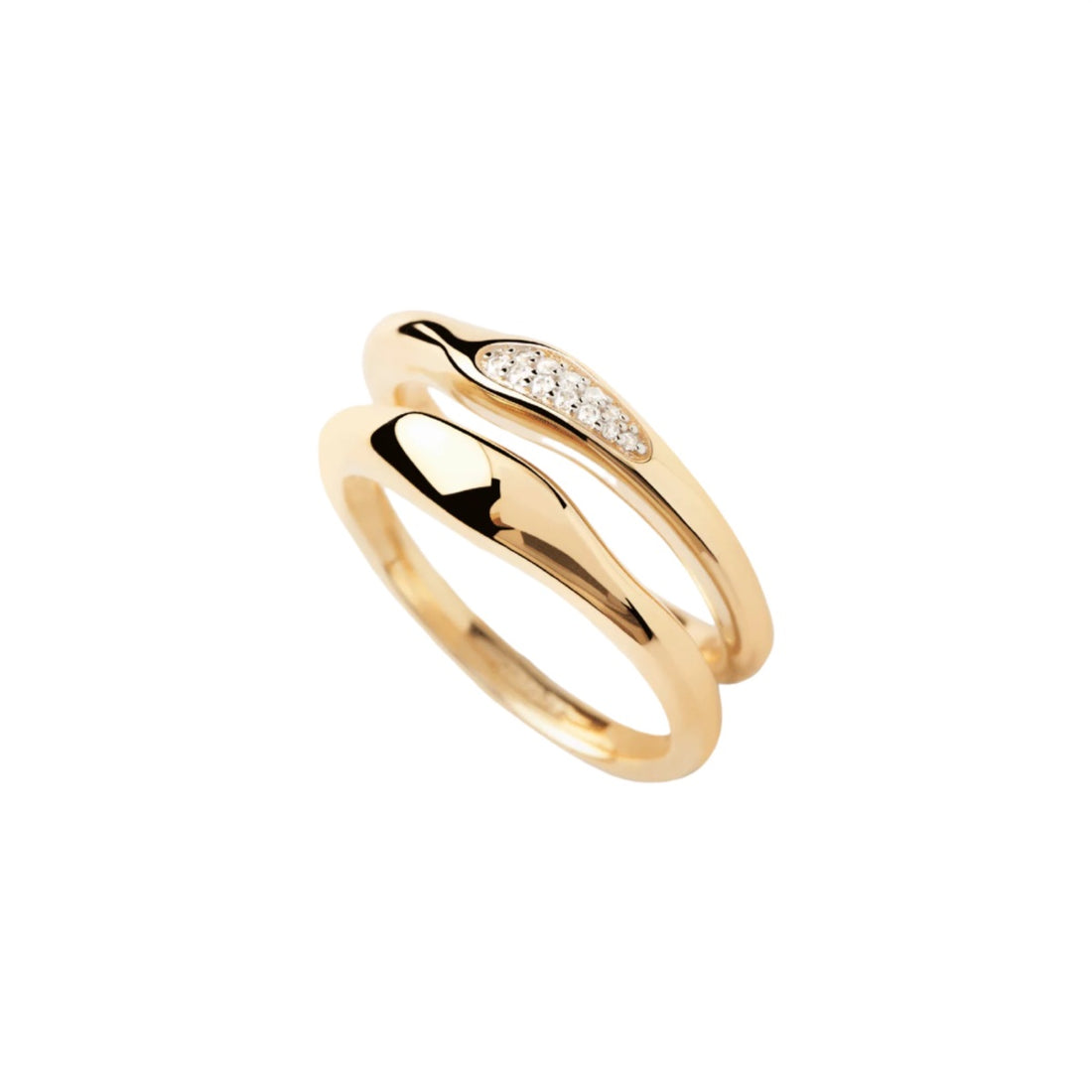 Anello Donna PDPaola Argento 925 Dorato  AN01-C21-14