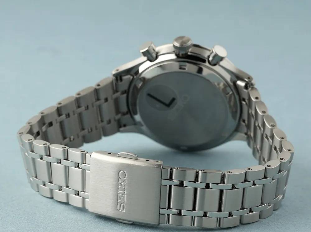 Orologio Uomo Seiko Sport Acciaio Cronografo Nero Data SSB479P1