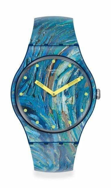 Orologio Uomo Swatch solo tempo MOMA SUOZ335 cinturino in gomma