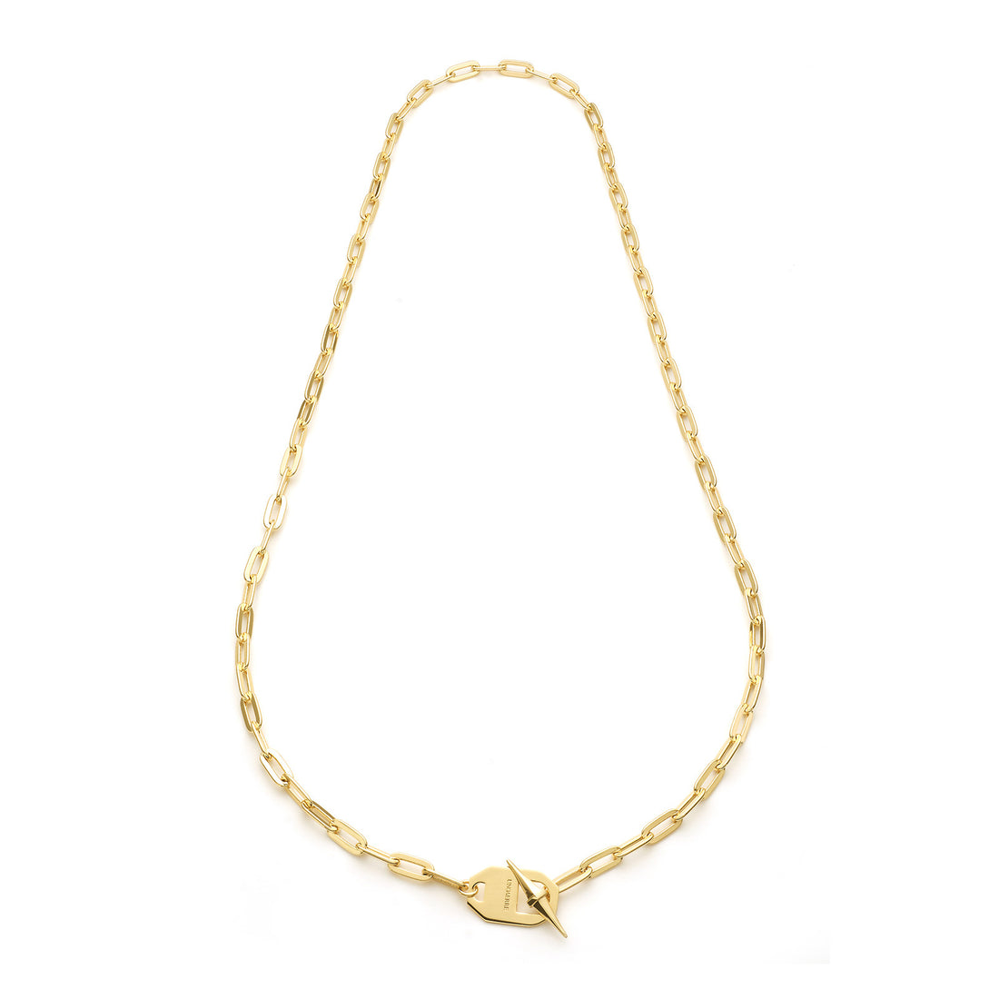 Collana Donna Unoaerre Lunga Bronzo Dorato Anelli Ovali Lucidi 566172