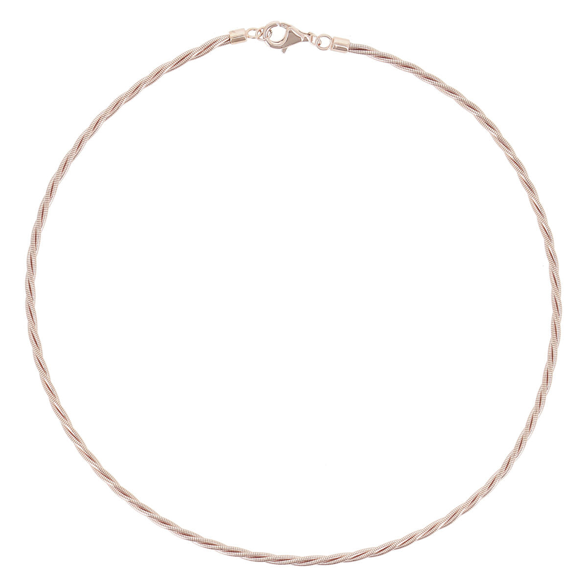 Collana Donna Pesavento Argento 925 Rosè Intrecciata Torchon WDNAG748