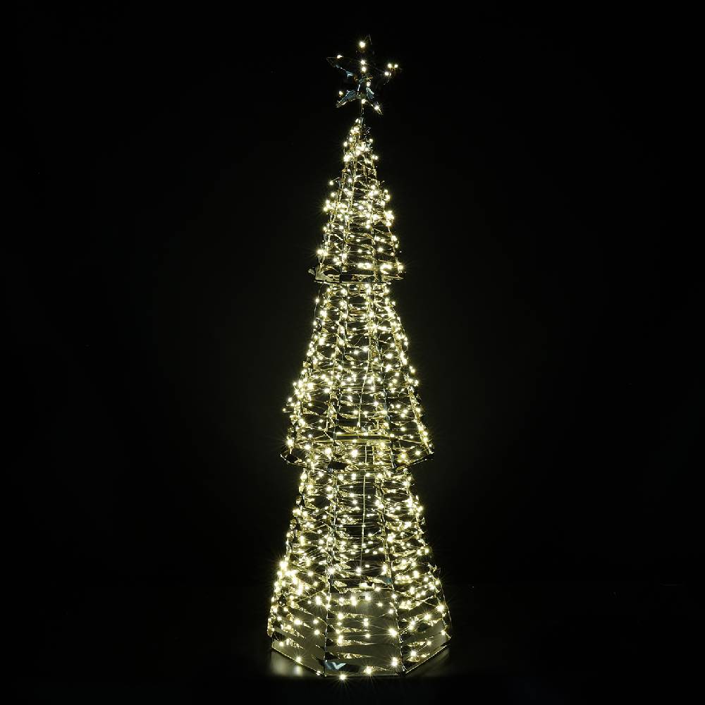 Albero Decostar Oro Led Altezza 152 cm 824600