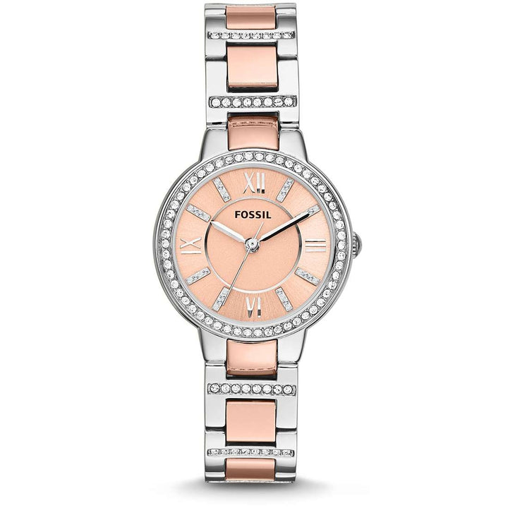 Orologio Donna Fossil solo tempo con ghiera zirconata virginia