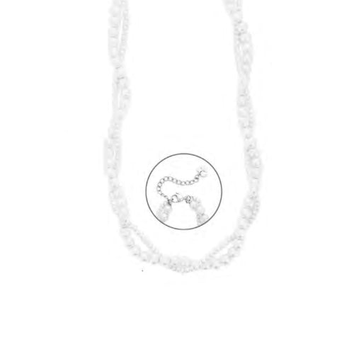 Collana Donna 4US Cesare Paciotti Acciaio Perle Biglie 4UCL8111W