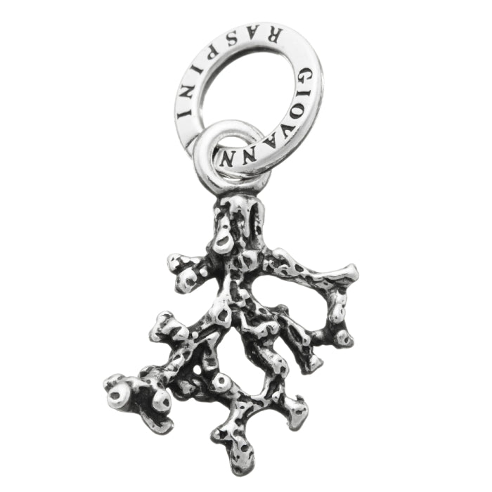 Charm Donna Giovanni Raspini Argento 925 Ramo Corallo Realizzato A Mano 06453