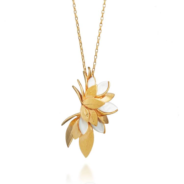 Collana Donna Giovanni Raspini Argento 925 Dorato Madreperla 12520