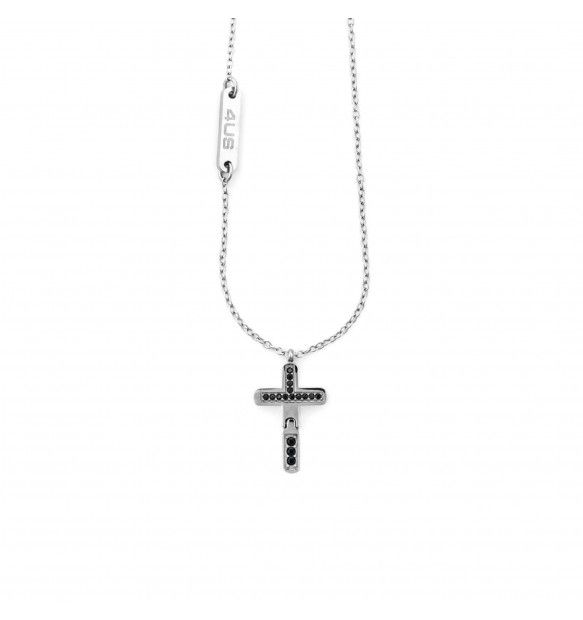 Collana Uomo Acciaio Croce Snodata 4US Cesare Paciotti 4UCL7515
