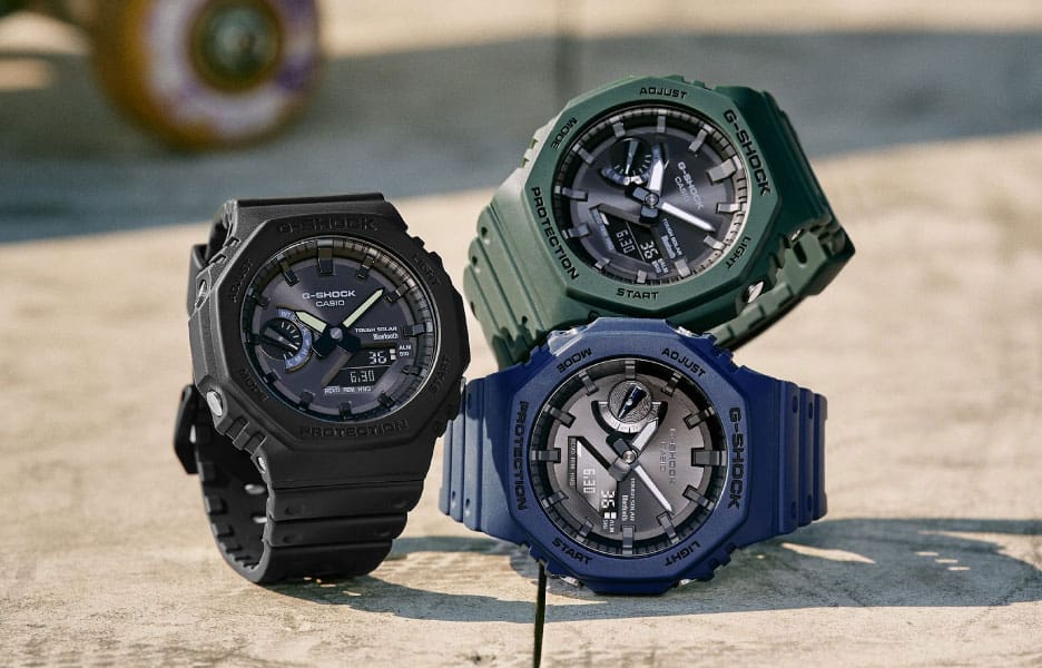 Orologio Uomo G-shock Casio Gomma Verde Carica Solare GA-B2100-3AER
