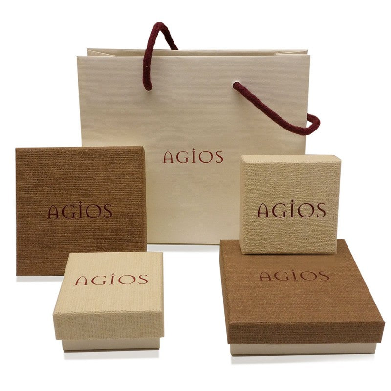 Orecchini Cerchio Crucis Zirconi Bianchi Argento 925 AGI131/O-RZB