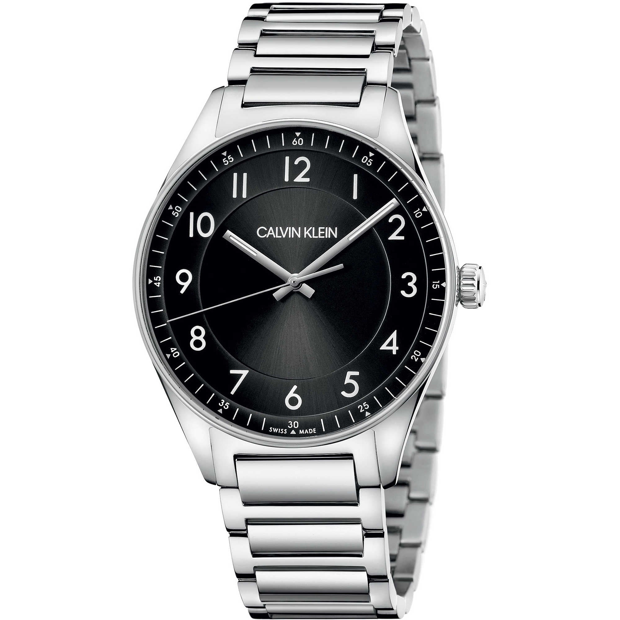 Orologio Uomo Acciaio Calvin Klein Solo Tempo Quarzo Klein Bright Swiss Made KBH21141
