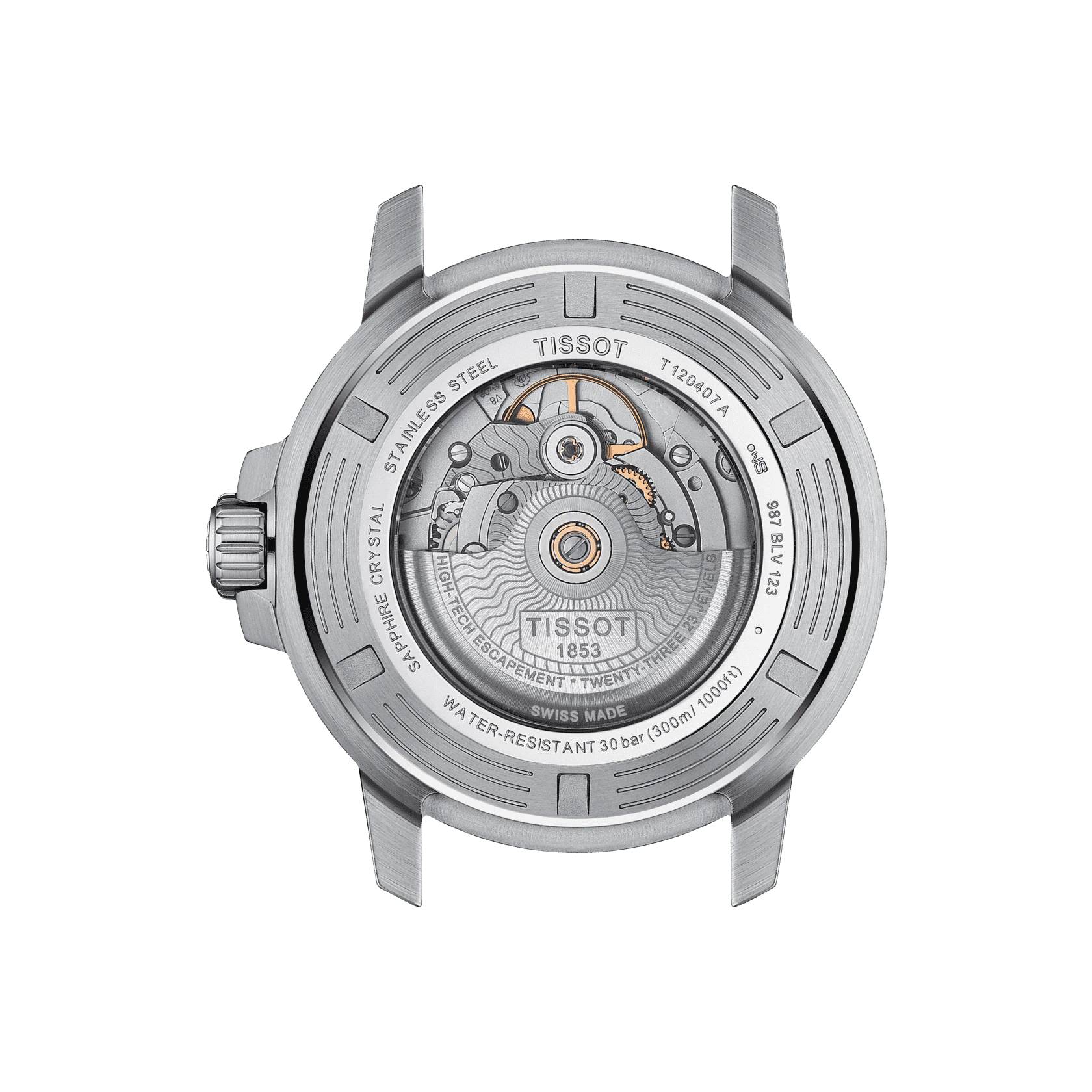 Orologio Acciaio Uomo Tissot Data Movimento automatico Svizzero