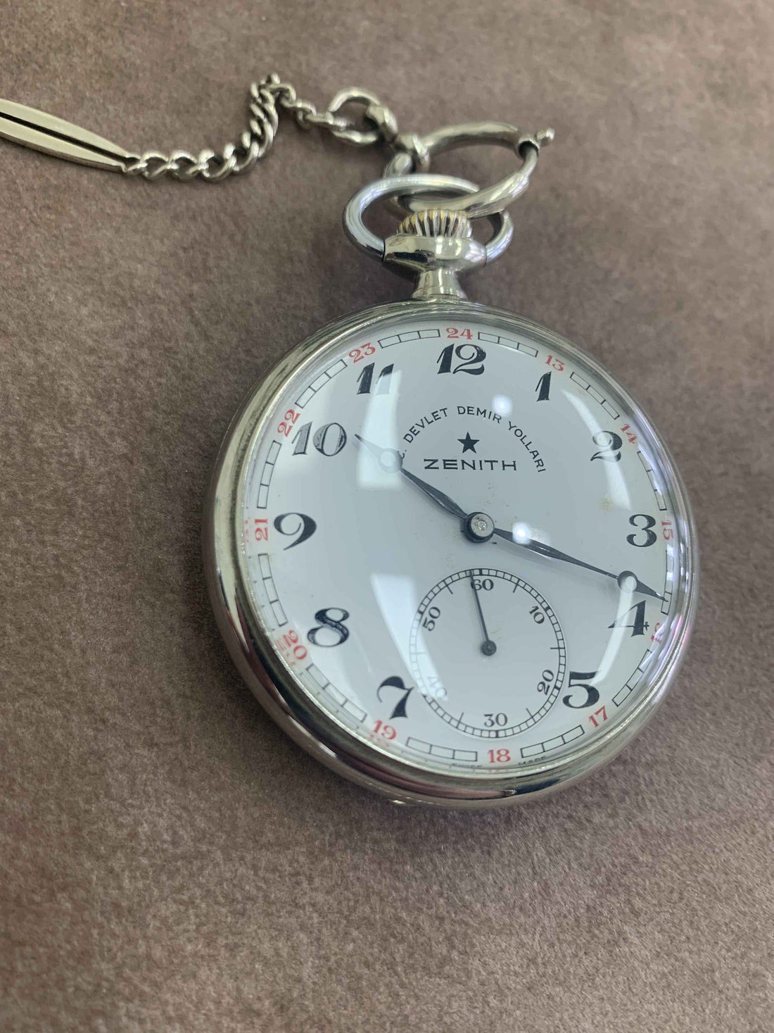 Orologio Uomo Tascabile Zenith Ferrovie Grand Prix 1865 Movimento Dorato