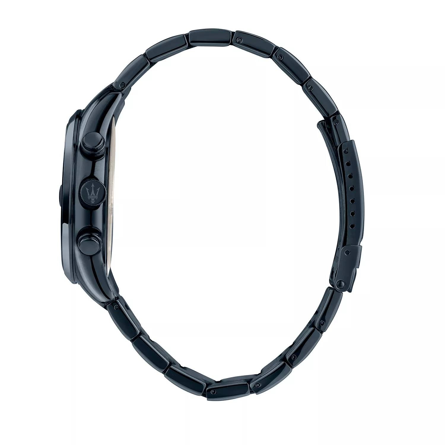 Orologio Uomo Maserati Acciaio Nero PVD Quarzo Cronografo Blu Data R8873626003