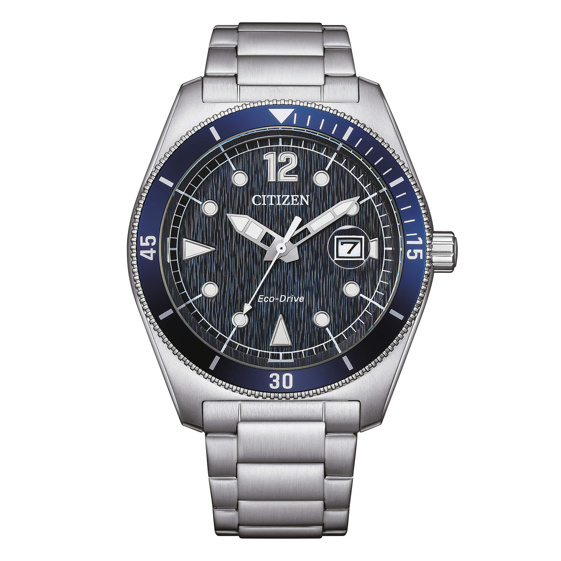 Orologio Uomo Citizen Blu Eco-Drive Acciaio Data AW1881-52L