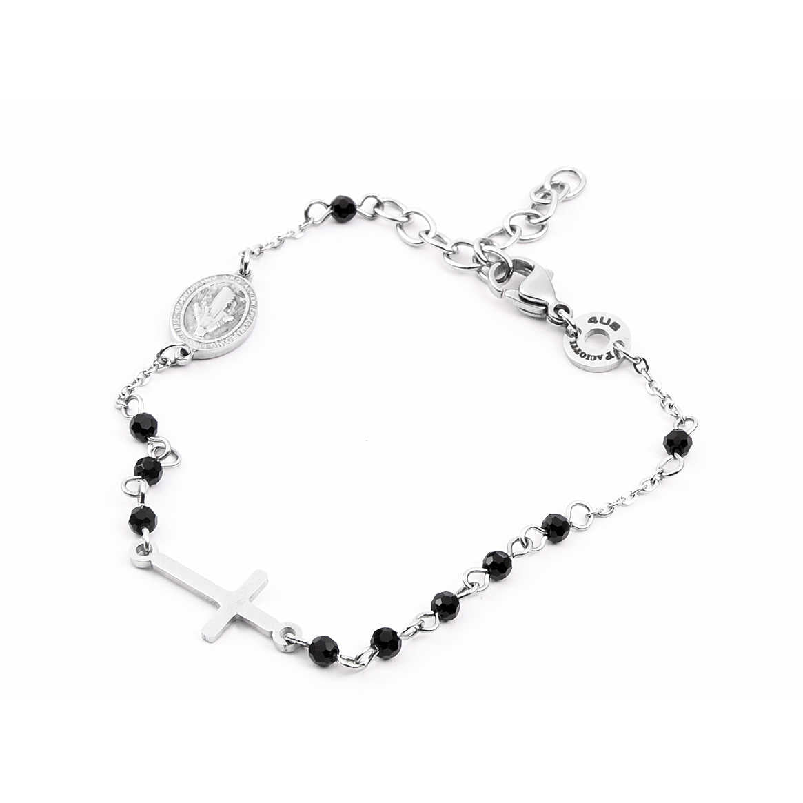 Bracciale Uomo Acciaio 4US Cesare Paciotti Rosario  4UBR4045