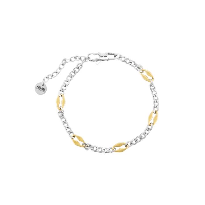 Bracciale Uomo 4US Cesare Paciotti Acciaio bianco Dorato 4UBR7041